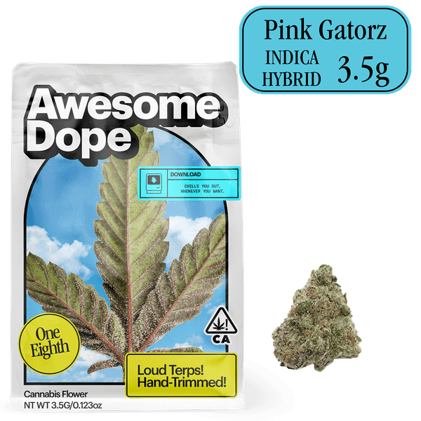 Awesome Dope Flower 3.5g Indica Hybrid Pink Gatorz