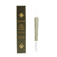 Nasha Live Rosin Infused 1g Preroll Hybrid Papaya x Madd Fruit