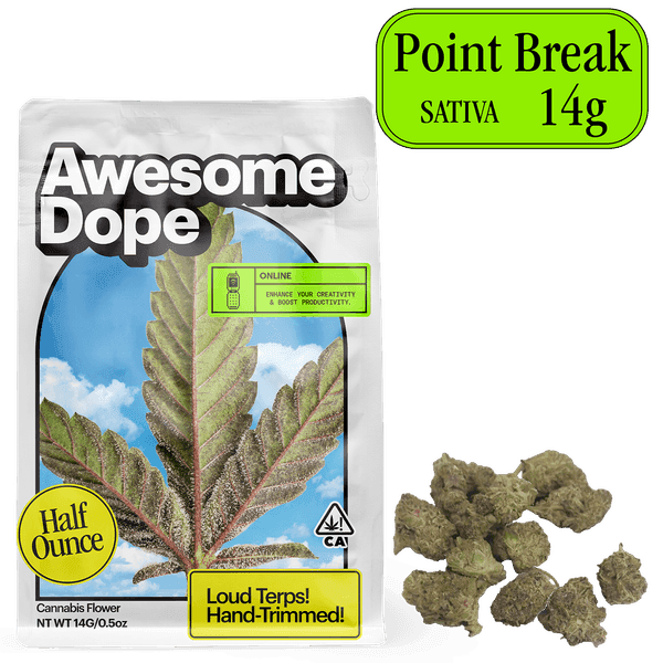 Awesome Dope Smalls Flower 14g Sativa Point Break