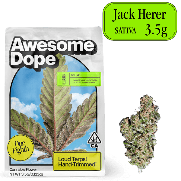Awesome Dope Flower 3.5g Sativa Jack Herer
