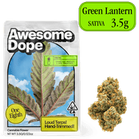 Awesome Dope Flower 3.5g Sativa Green Lantern